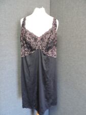 Marks & Spencer Comfort Slip With lace Black Uk 14 RRP £19.50 LN028 CC 05