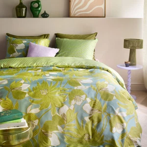Melodi Green Cotton Floral Quilt Cover Set by Oilily - Picture 1 of 7