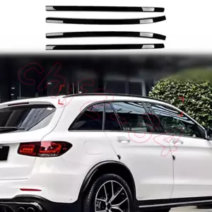 For Benz X254 GLC-class 23-24 ABS Gloss Black Roof Rack Bars Luggage Cover Trim - Picture 1 of 14