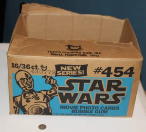 RARE VTG Star Wars Topps Series 2 Empty Case Display Box No Packs 1977 ANH C3PO - Picture 1 of 8