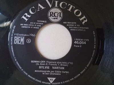 SYLVIE VARTAN-EP-VINYLES ULTRA RARE  JOHNNY HALLIDAY  DANS TES BRAS GONNA CRY  - Image 1 of 4