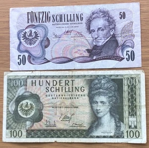 Österreich 50 & 100 Schilling - Bild 1 von 6