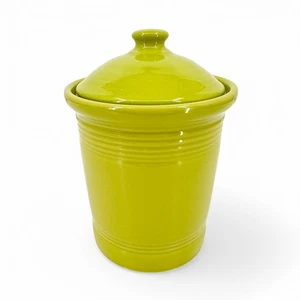 Fiesta Small Lemongrass Canister Utensil Crock and Lid HLC Fiestaware Retired - Picture 1 of 6