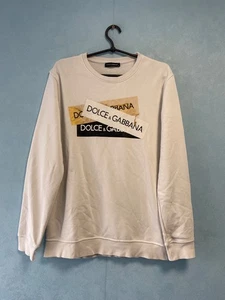 Dolce Gabbana Sweatshirt Herren Weiß Größe: 48 - Bild 1 von 10