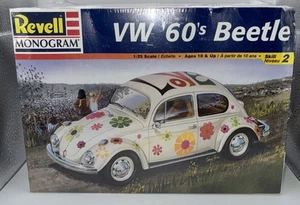 ๐ธ Revell Monogram VW '60's Beetle 1/25 Scale Plastic Model Kit 85-7143 F/SHIP - Picture 1 of 8