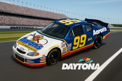 2000 #99 Aaron’s Dream Machine Chevy NASCAR 1:24 Diecast Firmado Carreras Campeones Foto 1 de 4