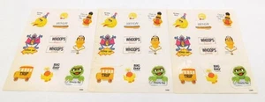 Lot of 3 Vintage Sesame Street Sticker Sheets 1981 Muppet Calendar READ - Picture 1 of 4