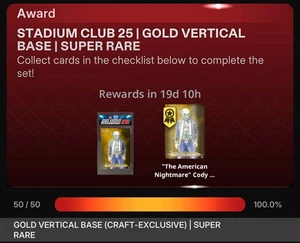 DIGITAL Topps Slam Stadium Club Gold Vertical SET 100%- Bliss Vaquer Stratton+ - Picture 1 of 7
