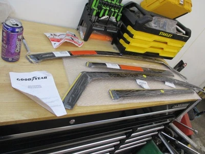 GOODYEAR  2013-2019 Ford Escape In-Channel Window VENT VISORS Rain Guards SET 18 - Image 1 of 4