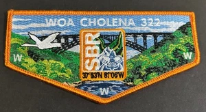 BOY SCOUT BSA WOA CHOLENA OA 322 ÁREA DE LA BAHÍA 4 SBR 2016 ¡PUENTE ALETA HECHO EN 200! - Imagen 1 de 2
