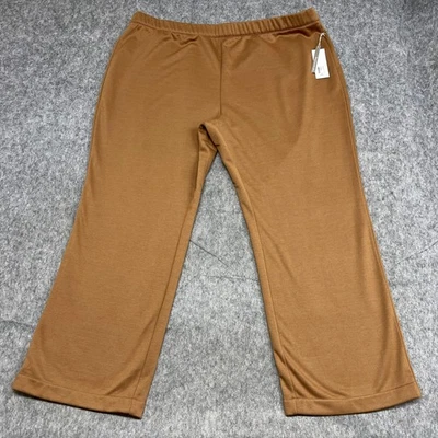 Soft Surroundings Pants Womens 3X Hazelnut Brown Madeline Bootcut Pull On 44x31 - Image 1 of 4