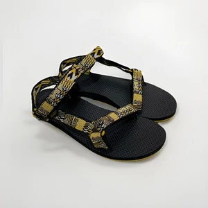 Teva Original Universal Damen-Sandalen 10 gelb schwarz Southwestern Azteken gebraucht, in einwandfreiem Zustand - Bild 1 von 9