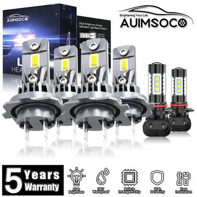 For Seat Leon 2019 LED Headlight Bulbs High Low Beam Fog Light Super Bright 100W - Image 1 of 4