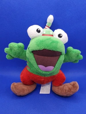 Плюшевая кукла Neopets Quiggle Green Christmas Frog серия 5 Jakks 8 дюймов без кода - Изображение 1 из 4