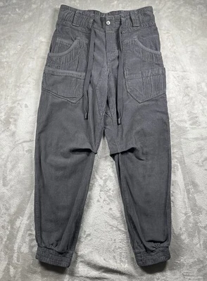 We The Free People Corduroy Cargo Joggers Pants Women’s XS (31x30) Gray Pockets - Image 1 of 4
