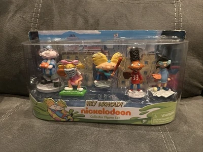 Hey Arnold! Collector 3" Inch Figure Set 5 Pack Nickelodeon NIB!!! - Image 1 of 2