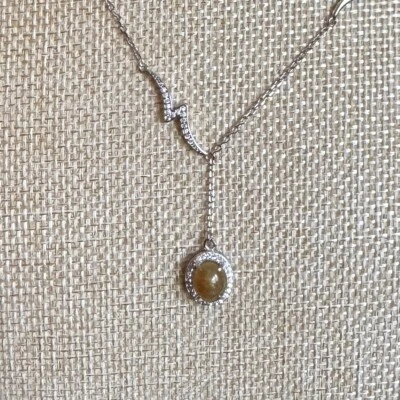 Collar de jadeíta roja Birmania grado A con plata de ley S925 - diseño elegante Foto 1 de 4