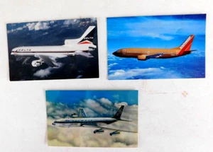 3 Airline Postcards Delta, Southwest, Olympic Airlines, Southwest card bends - Picture 1 of 3