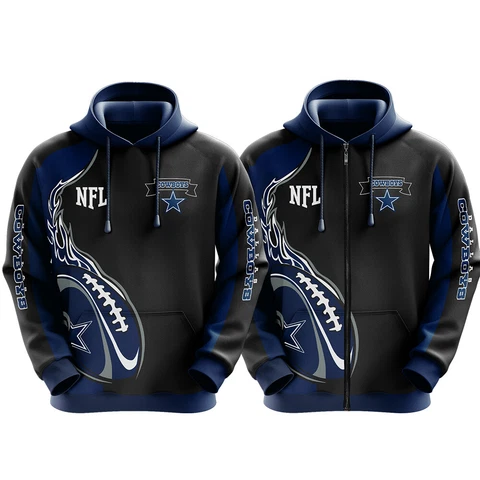 Dallas Cowboys Men's Hoodie Pullover/Zipper Football Sweatshirts Casual Jacket Cover