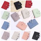 PU Leather PU Leather Card Bag Solid Color Short Clutch Bag  Travel