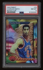 1993-94 Charles Smith PSA 8 Topps Finest Refractor #18 *NICE* POP9 (44)
