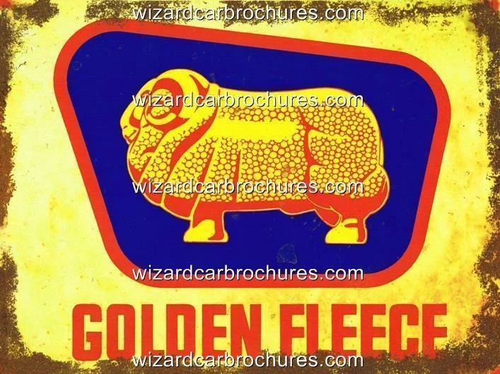 GOLDEN FLEECE OIL PETROLEUM 400mm x 300mm HEAVY STEEL GARAGE SIGN NOT - TIN 081 - image 1 of 1