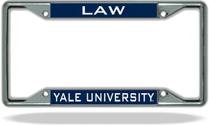 Marco de placa de matrícula de Yale LAW - Imagen 1 de 1