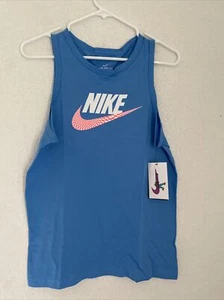 Camiseta sin mangas Nike unisex azul niños/niñas - Imagen 1 de 7
