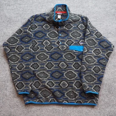 Suéter Patagonia Synchilla Para Hombre XL Yanaba Forja Gris Presión T Botón Pullover Foto 1 de 4