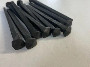4" 100mm Rosehead Nails Traditional Black Cut Nails Rustic Vintage packs of 5 10 - Picture 1 of 16