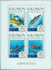 M1367   Solomon Islands   Error 2013 Missperf Sheet Submarines Navy Miltary
