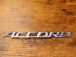 Honda Accord Rear Emblem Logo Symbol TRUNK LID OEM CHROME - Foto 1 di 2