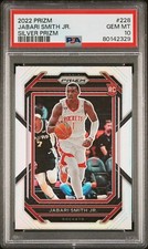 2022-23 Panini Silver Prizm #228 Jabari Smith Jr. RC Rookie PSA 10 GEM MINT