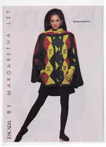 vintage 1990s magazine print ad ESCADA BY MARGARETHA LEY fashion Sexy Model IV - Picture 1 of 1