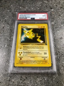 Pokemon TCG Cards Pikachu 4 WOTC Black Star Promo PSA 9 MINT - Bild 1 von 6