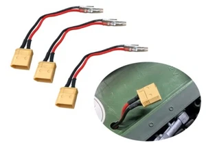 RC Tank Henglong 1/16 7.0V Battery Receiver Board JY60 Connector Wire 12cm 3pcs - Picture 1 of 4