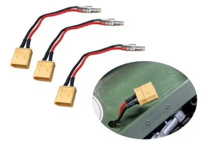 RC Tank Henglong 1/16 7.0V Battery Receiver Board JY60 Connector Wire 12cm 3pcs - Image 1 of 4