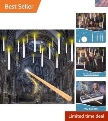 Velas mágicas de luz cálida con control remoto - Paquete de 12 a pilas Foto 1 de 4