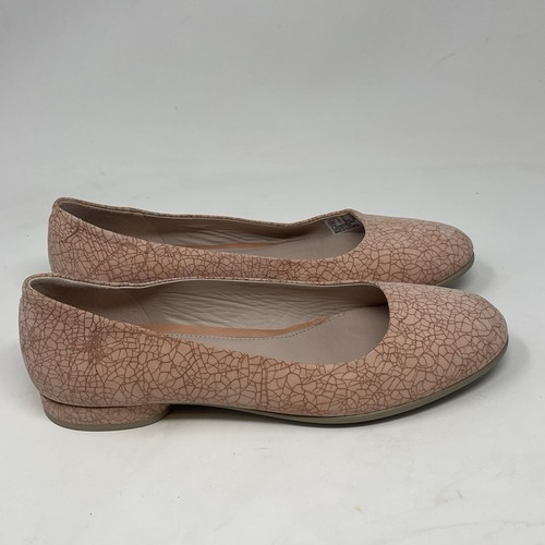 Ballerine Ecco Anine donna 8 EU 39 pelle nabuk rosa argilla tenue slip on