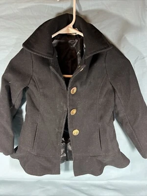Canyon River Blues Girls Sz 5 Black Button Short Corduroy Jacket GG - Image 1 of 4