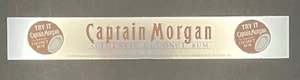 Captain Morgan Authentic Coconut Rum - Try It Mylar Shiny Shelf Strip Sign - NOS - Bild 1 von 6