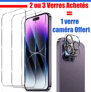 Vitre Verre Ecran Appareil Photo iPhone 16 15 14 13 12 Camera Protection Glass - Photo 1 sur 4