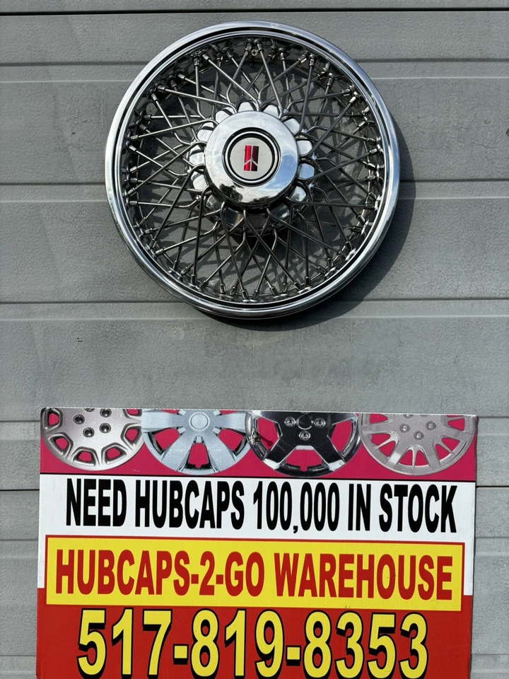 1985 Oldsmobile Calais Fwd Spoked 13” Used Hubcap Wire 1 Oem Rare P/N 22522802  - Image 1 of 4