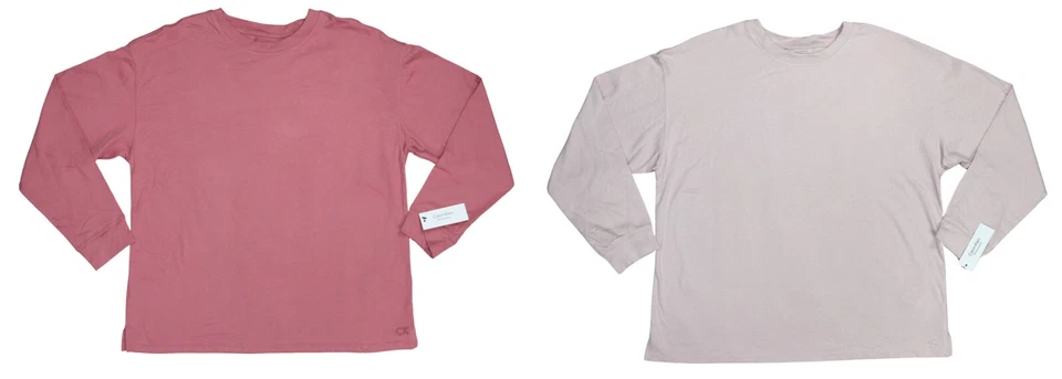 Calvin Klein Performance Crew Neck Long Sleeve Solid Color Women's T-Shirt NWT - Image 1 of 1