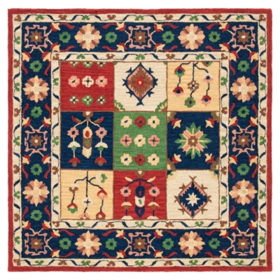 SAFAVIEH Heritage HG356Y Handmade Green / Red Rug - Image 1 of 4