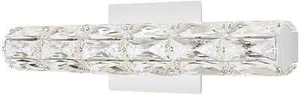 HOME DECORATORS 1005 579 022 Keighley Chrome LED Crystal Vanity Light Bar18 in. - Picture 1 of 5