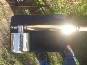 As Found Polished Vintage Brass Hand Pump Garden Spraying Tool Wooden Handle - Picture 1 of 7