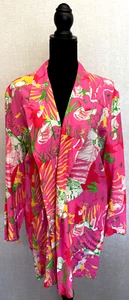 MONDI BUTTONLESS BLAZER/JACKET/KAFTAN/COVER-UP SIZE L - Picture 1 of 9