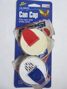 2 tappi PEPSI Top It Can vintage anni 90 NOS nuovi ~ made in USA @@ - Foto 1 di 5
