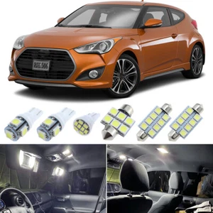 9Pcs 6000K White Interior LED Light Package Kit for Hyundai Veloster 2012-2016 - Picture 1 of 11
